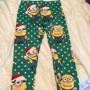 New Christmas Despicable ME leggings. Size M